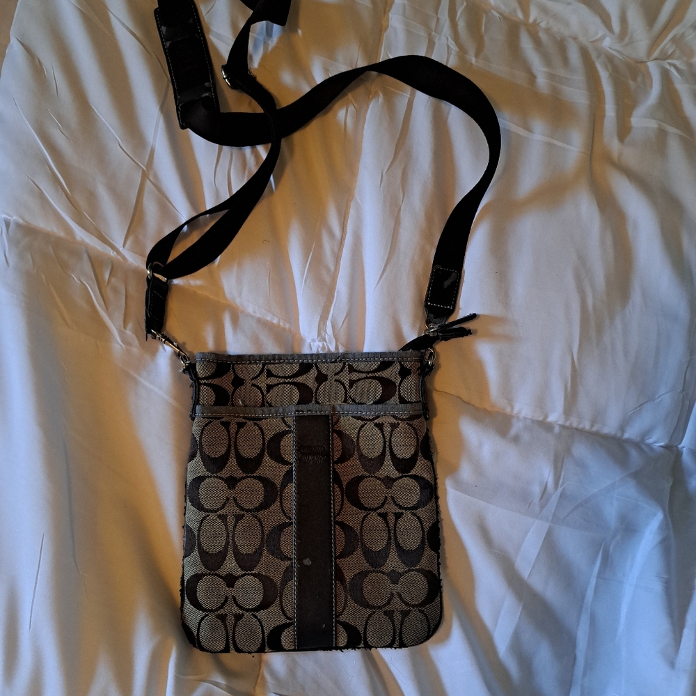Brown and Black Crossbody Bag